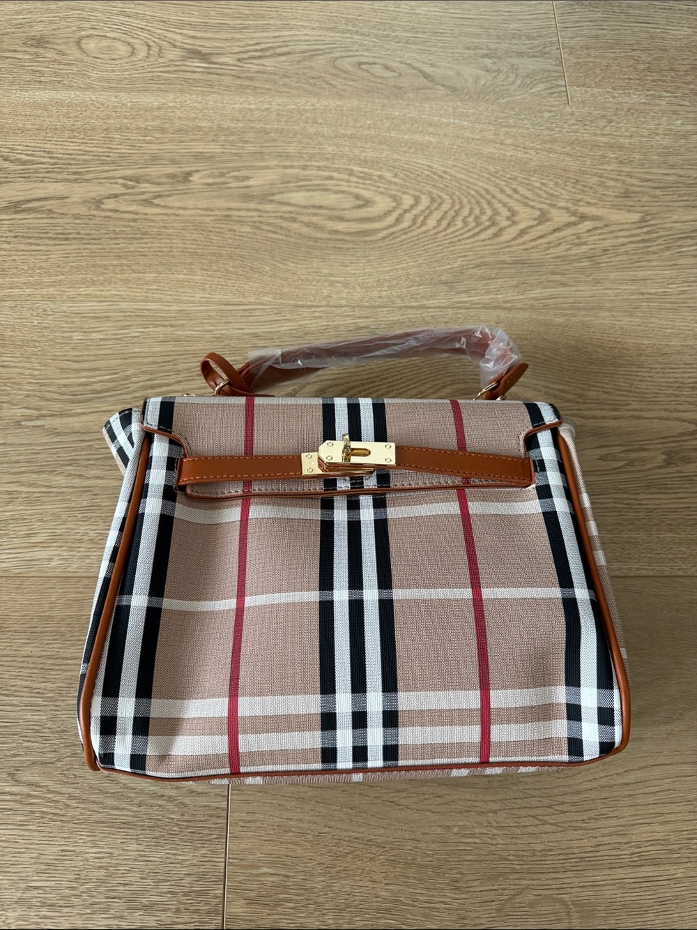 Plaid Handbag Crossbody Bag Purse New